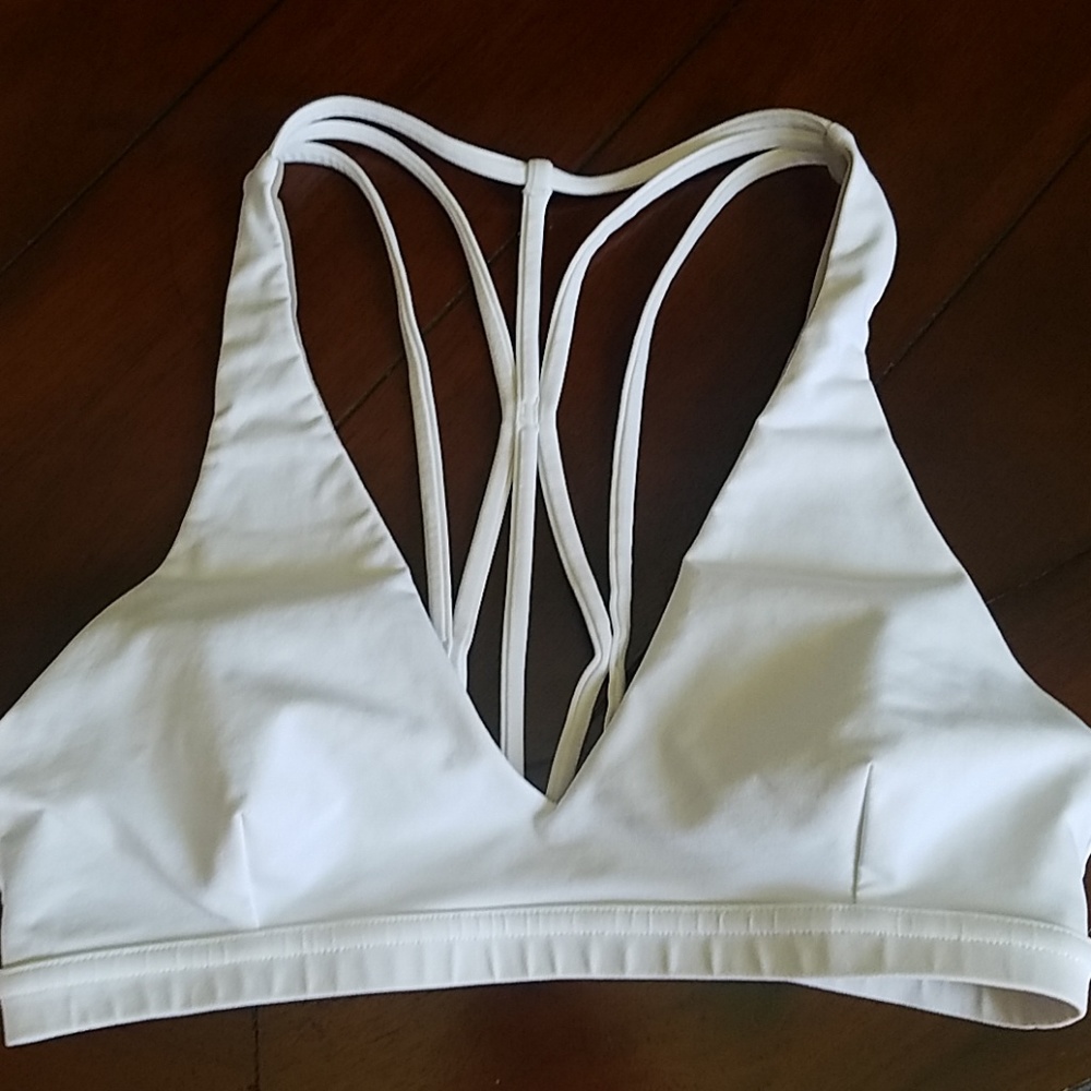 Lululemon sport yoga bra white size 6